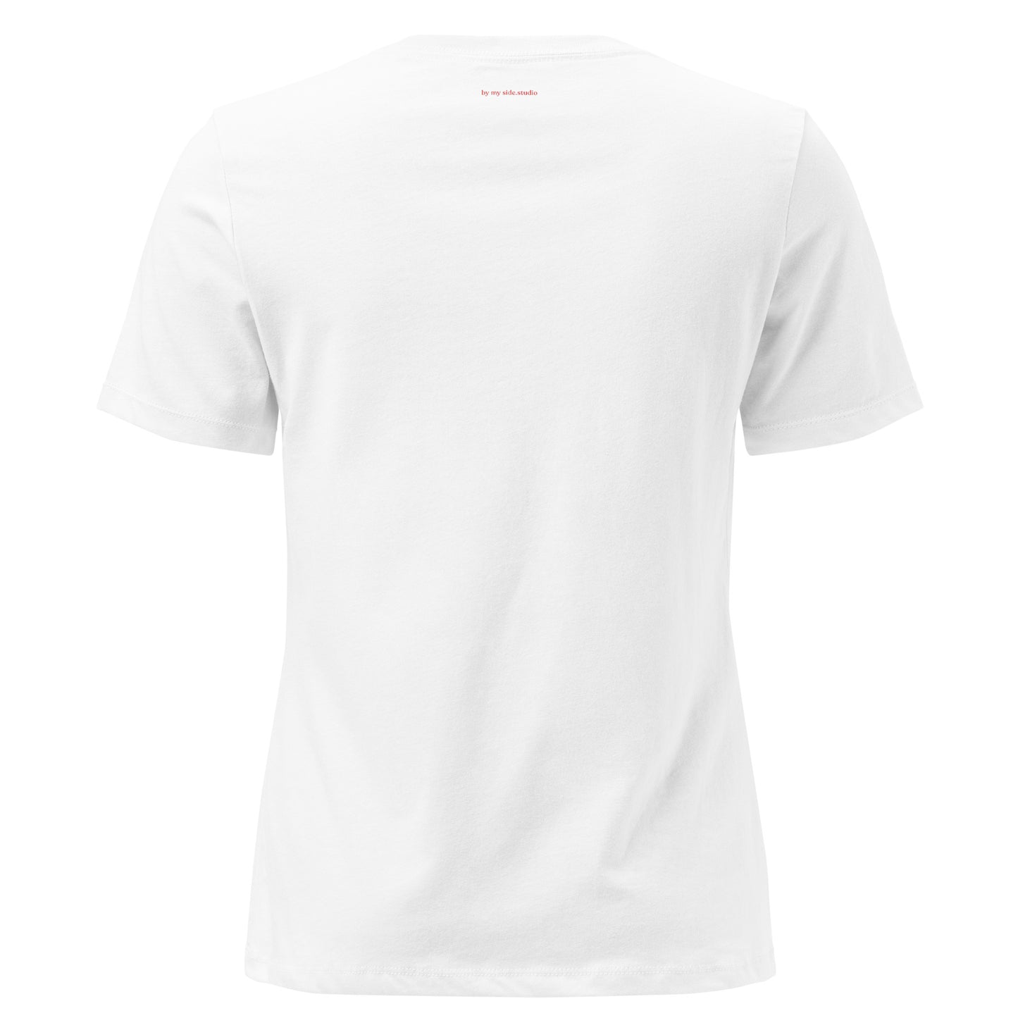 White t-shirt on a white background