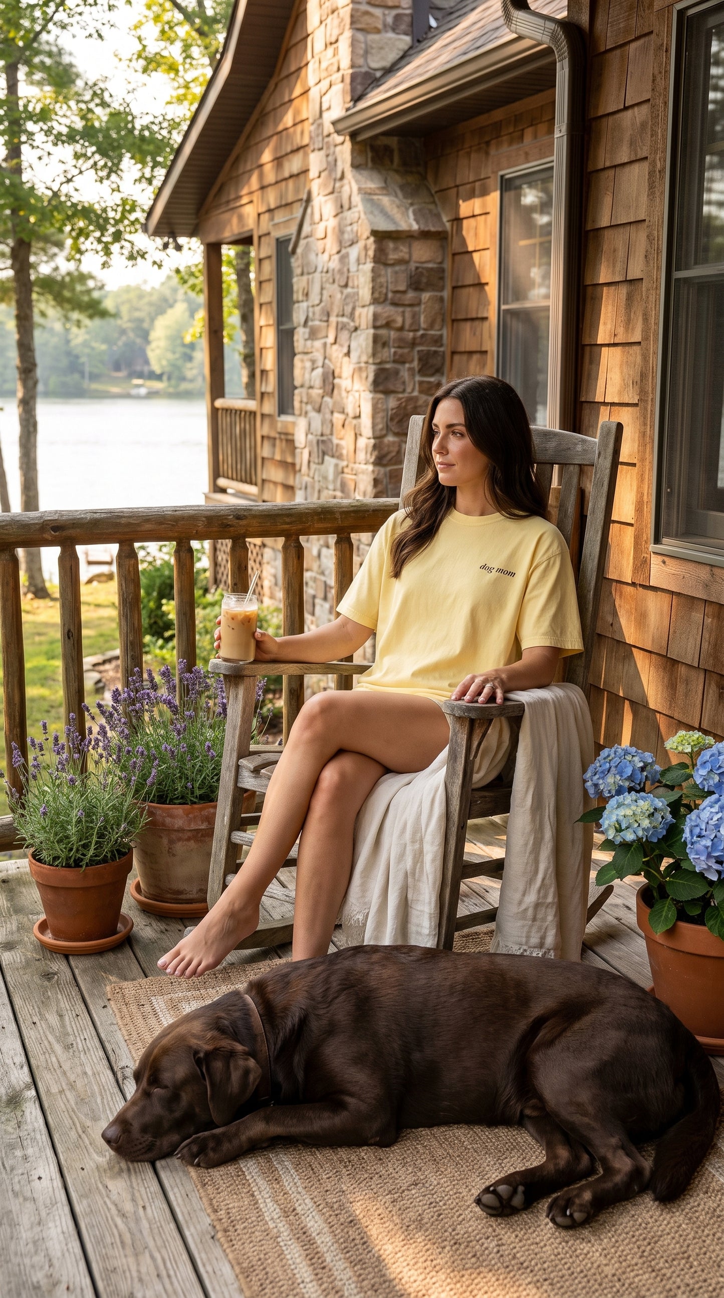 Less People More Dogs Tee - Butter Color for Dog Moms