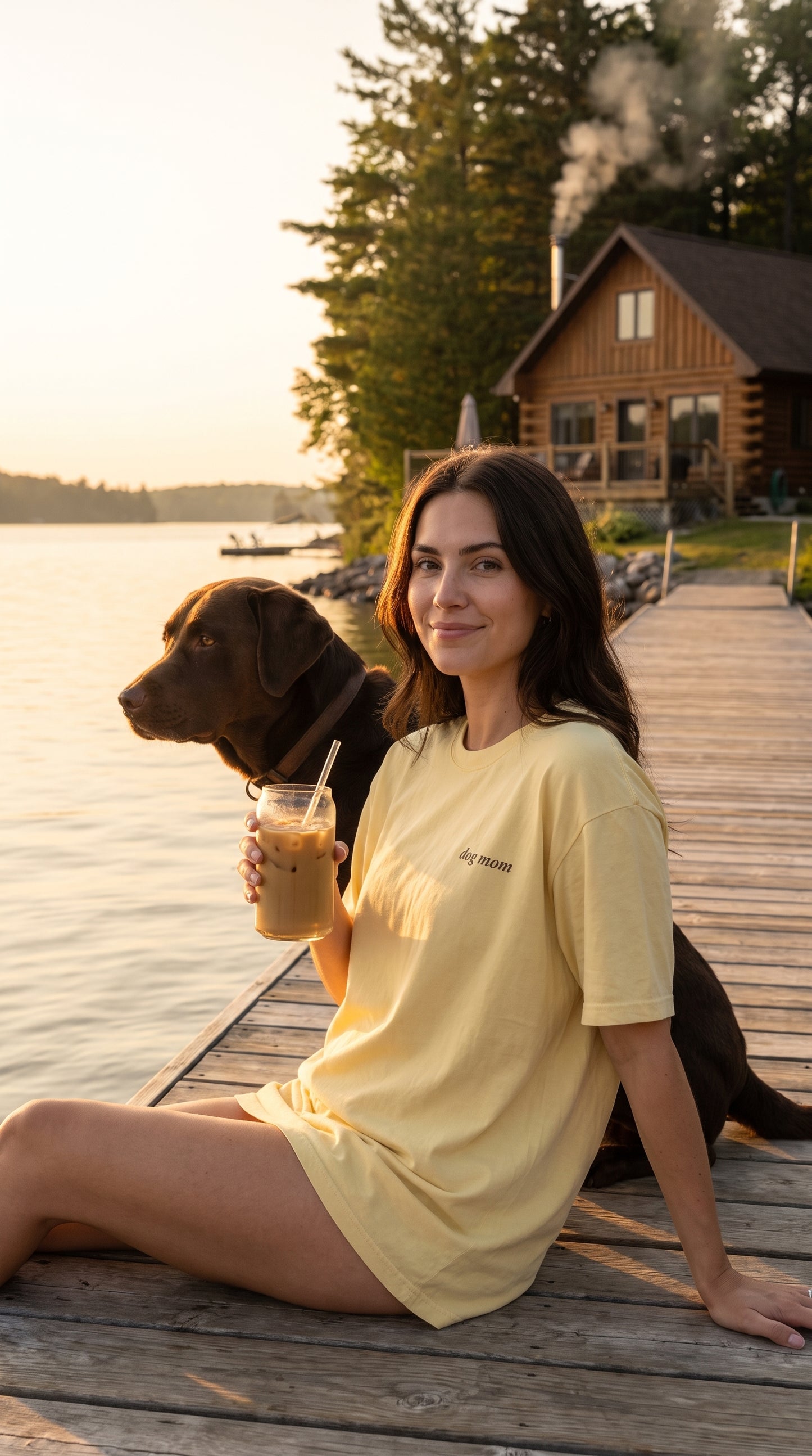 Less People More Dogs Tee - Butter Color for Dog Moms
