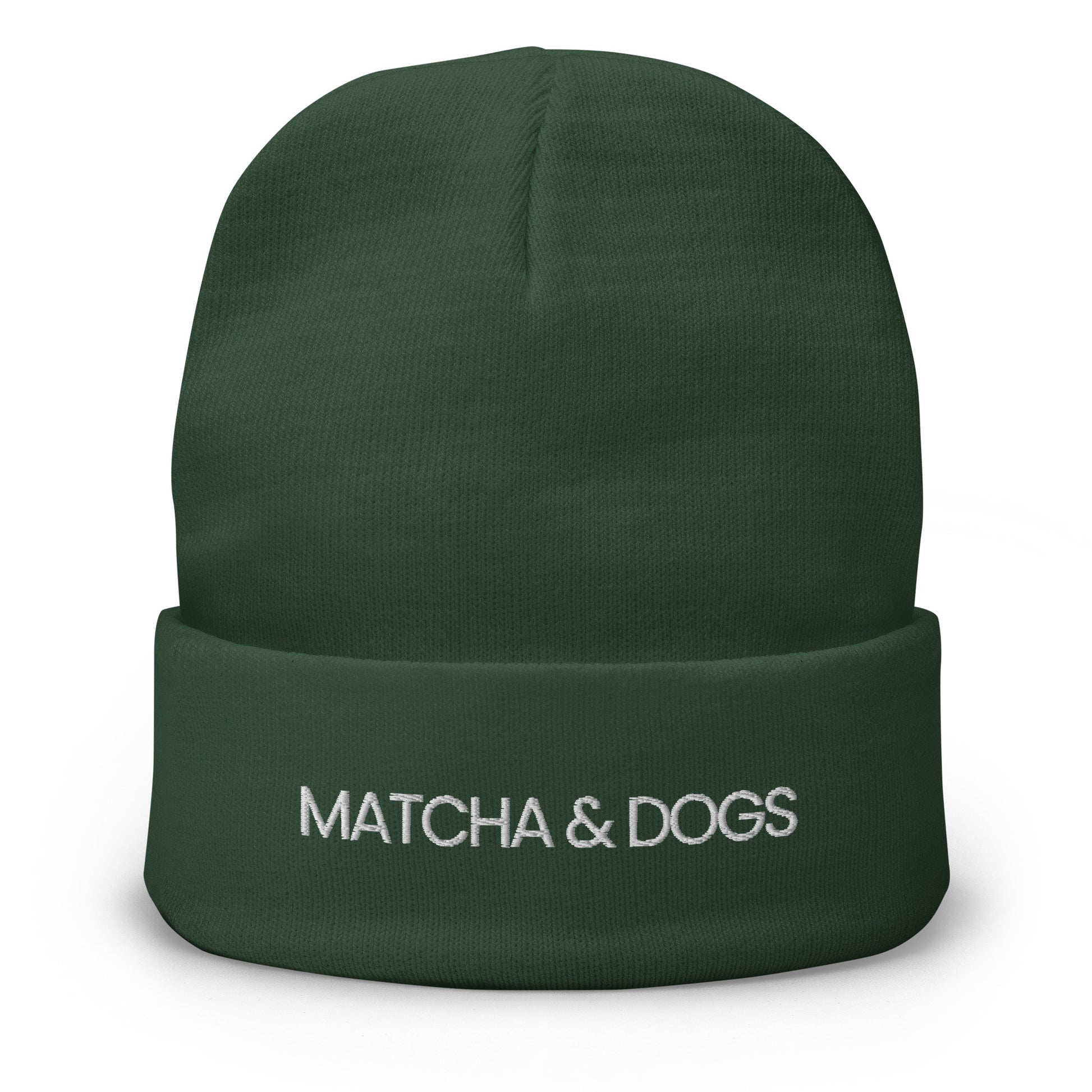 Matcha and Dogs EMB. Beanie